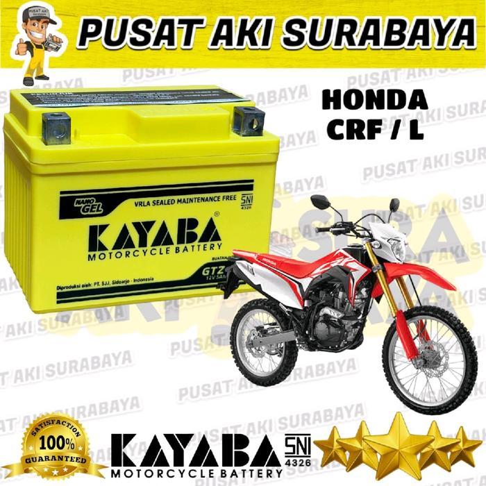 ACCU KERING ASLI ORIGINAL AKI KYB GTZ5S KAYABA GTZ5S 5 AMPER MOTOR TRAIL HONDA CRF 150 CRF L VERZA