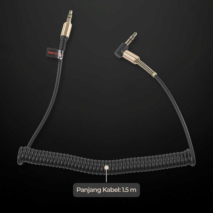 Kabel Audio Aux 3.5Mm Spring L Jack Zhy43938 Terbaik