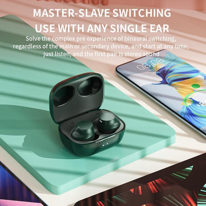 [Dingdong] Headset Bluetooth Tws A3900 Earphone V5.2 Wireless Mega Bass Headphones Super Bluetooth