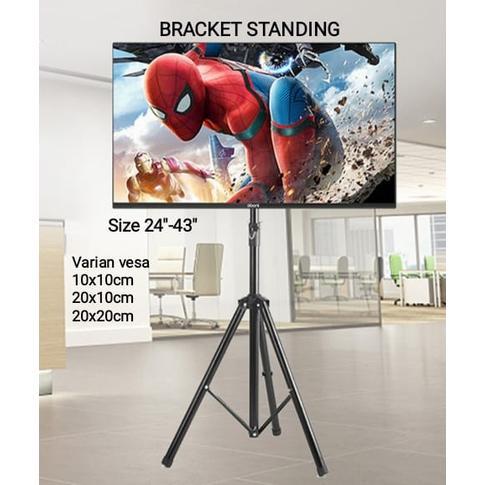 PROMO BRACKET TV STANDING TRIPOD 32 SAMPAI 50 INCH