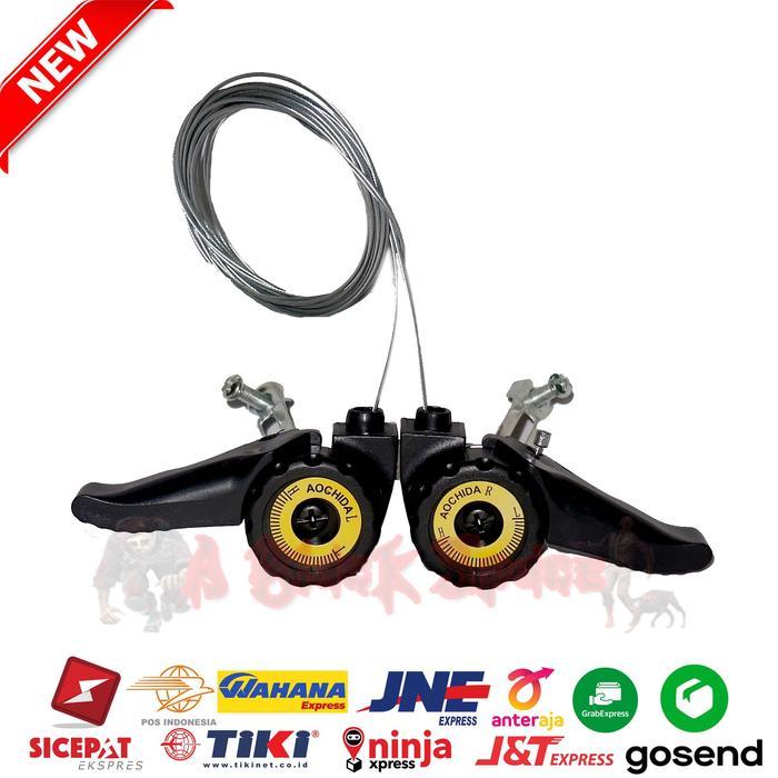 Shifter Jempol Sepeda Operan Gigi 3 X 6 & 7 Speed Aochida #Gratisongkir