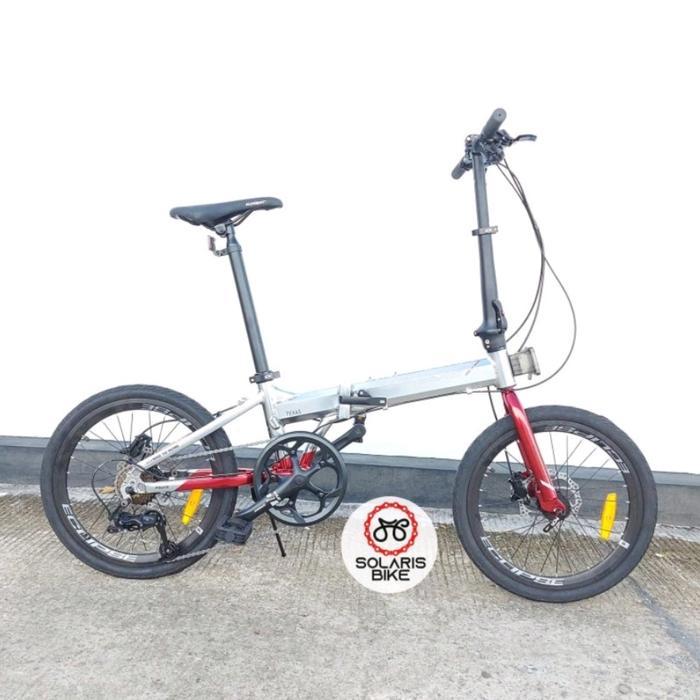 Sepeda Lipat Folding Element Troy 8SP 16inch Foldx 8SP Texas 20Inch - Texas SilRed20"