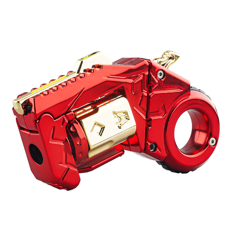Novelty Fidget Toy Alloy Mini Shell Ejecting Gun Hand Spinner Fun Stress Relief Multiple Modes