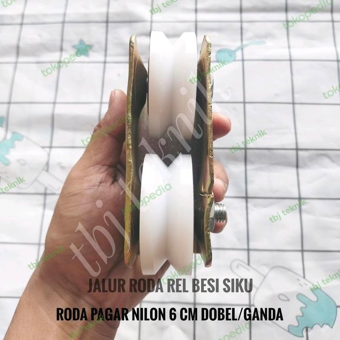 Readyyy Roda Pagar Nilon 6 Cm Dobel/Ganda