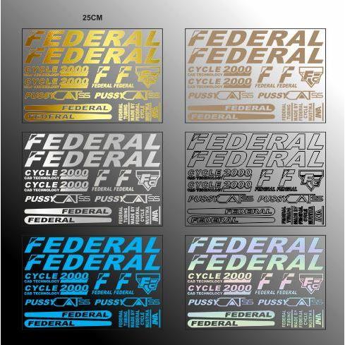 Cutting Sticker Federal Pusi Cat Stiker Sepeda Pussycat 1Set Sepeda Mtb 25Cm #Gratisongkir