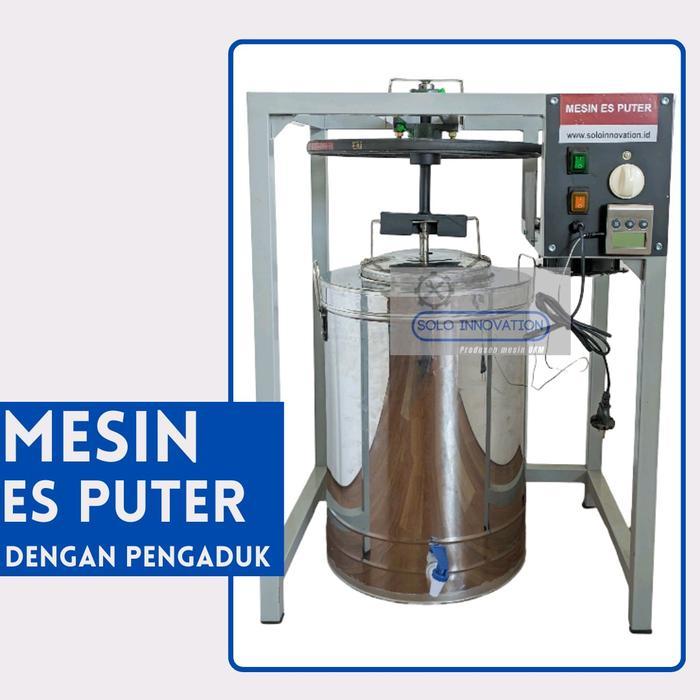 Mesin Es Puter Dengan Pengaduk - Dengan Thermometer, 15 liter