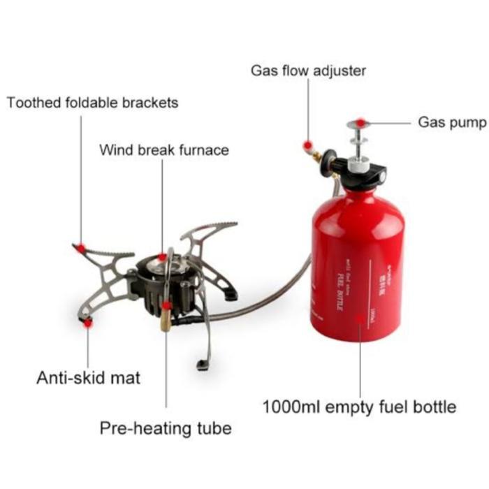 kompor gas camping - kompor multifuel - gas camping ultralight