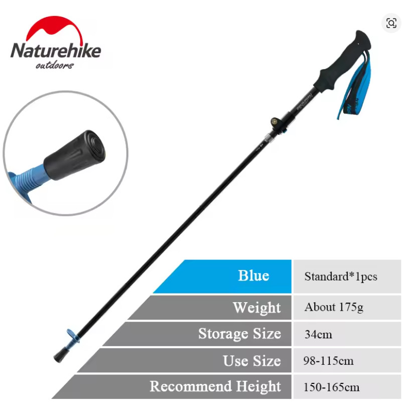 TREKKING POLE ST07 5 NODES NATUREHIKE NH18D010-Z [D2s]