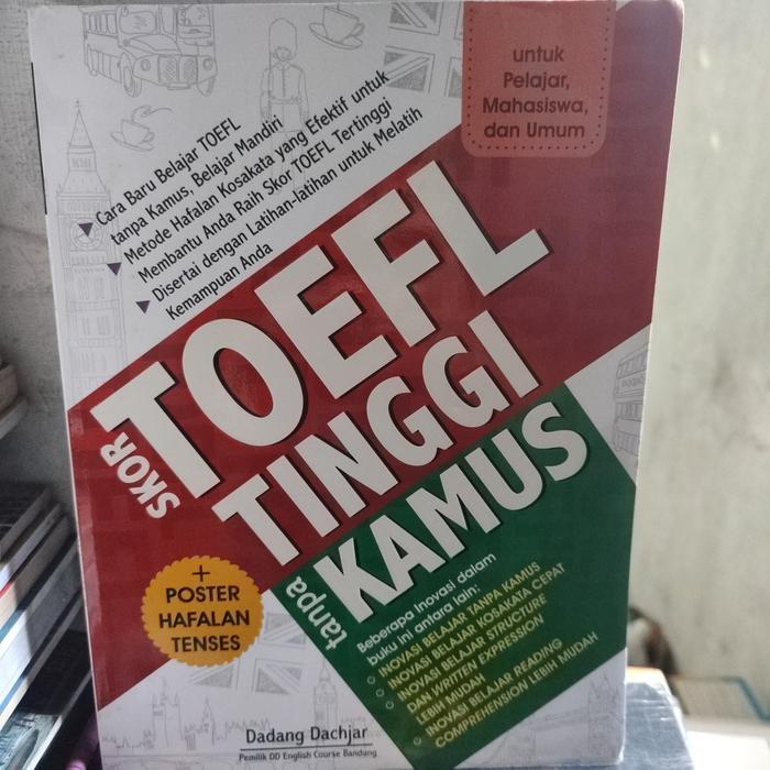 skor toefl tinggi tanpa kamus, bonus poster hafalan tenses. vup3