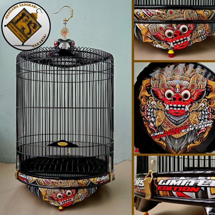 SANGKAR/KANDANG MURAI CMS PVC DECAL MOTIF BARONG No. 2
