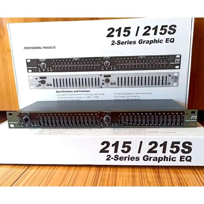 Equalizer model dbx 215 original EQUALISER DBX 2X15 CHANNEL DUAL SERIES EQUALIZER