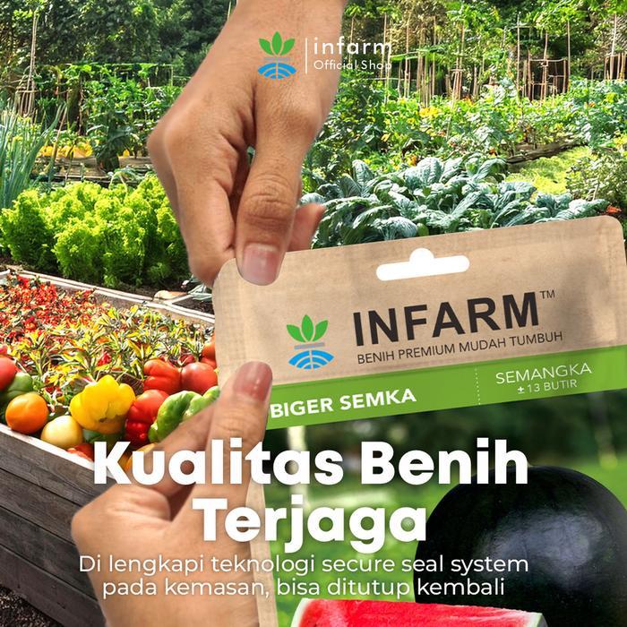 BERMUTU INFARM - Benih Buah Semangka Merah Unggul, Bibit Buah Semangka Merah Jumbo Hibrida Super