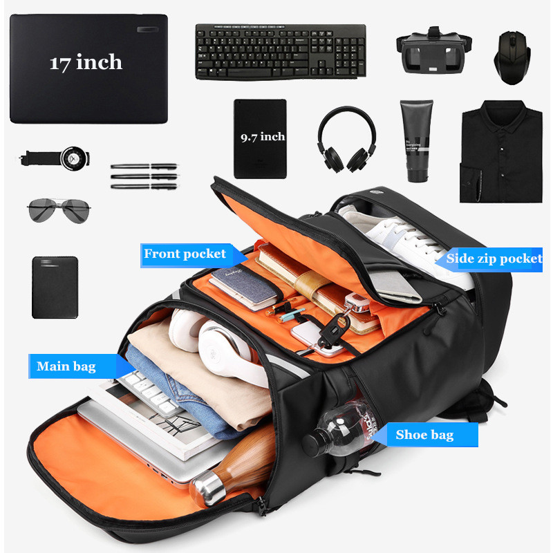 Men travel backpack large capacity trekking Backpack Business 17 Inch Laptop Backpack 50L Hiking