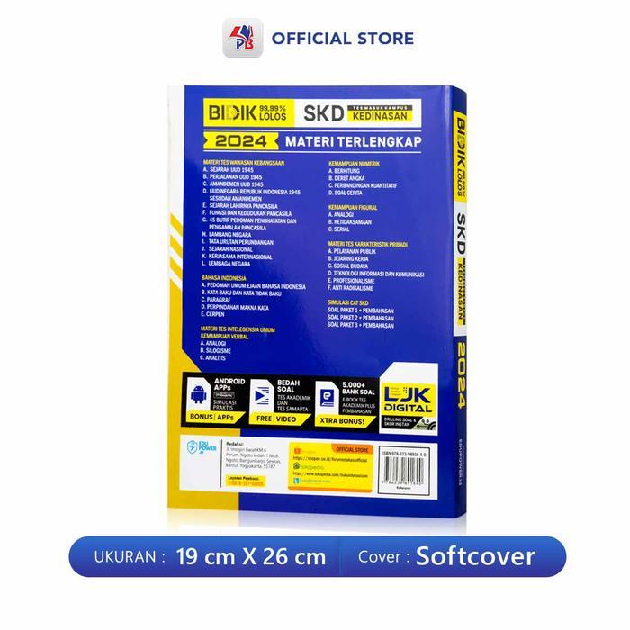 HOT SALE BUKU TES SKD KEDINASAN 2024 / BIDIK 99,99% LOLOS SKD KEDINASAN 2024 TERMURAH