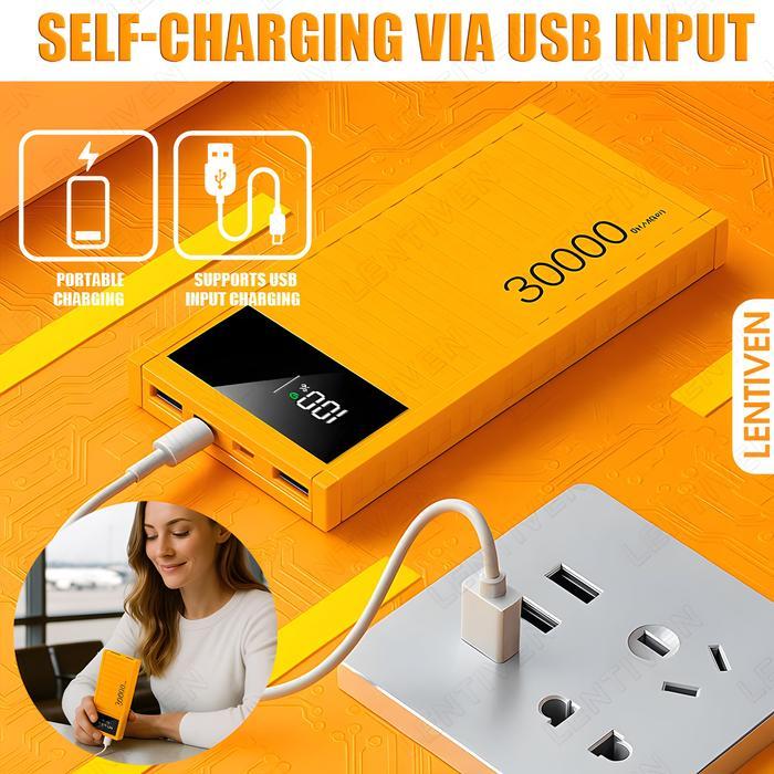 PUNING LENTIVEN POWERBANK 30000 MAH MINI WITH FAST CHARGING