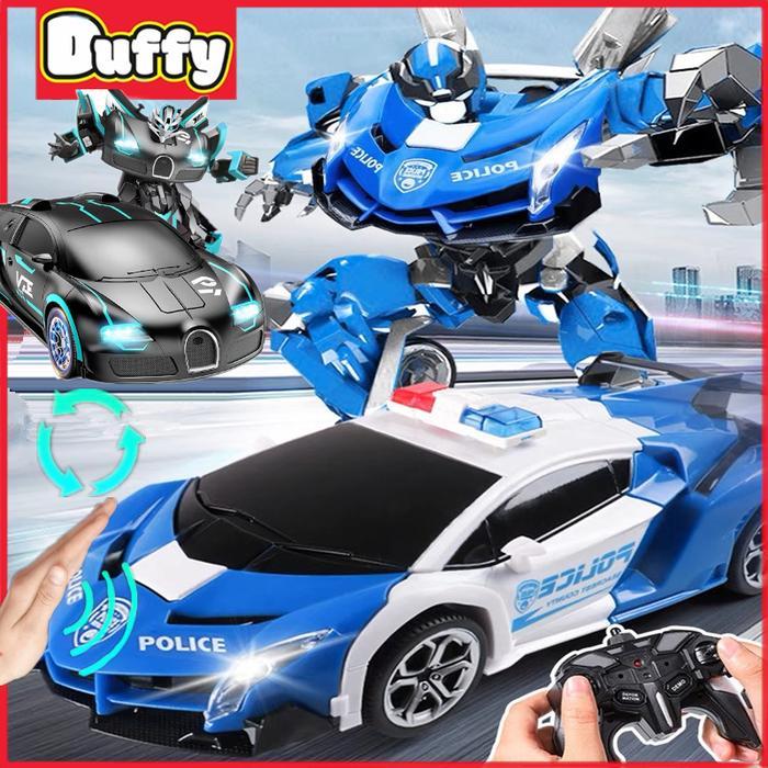 Hot Wheels - 2.4G 1:14 Mobil Remote Control Besar Sport Car Robot Transformer / Rc Mobil Remote