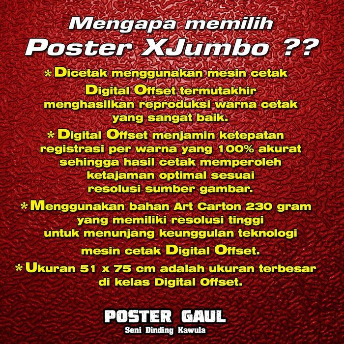 PROMO SPECIAL Poster XJumbo PRESIDEN SOEKARNO & IBU NEGARA FATMAWATI #XJFJP173 - ukuran 51 x 75 cm