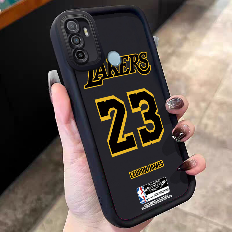 Casing Hp untuk OPPO A53 A53s A32 A33 2020 A11s Case Basketball number 23 Kasing silikon Cesing Soft