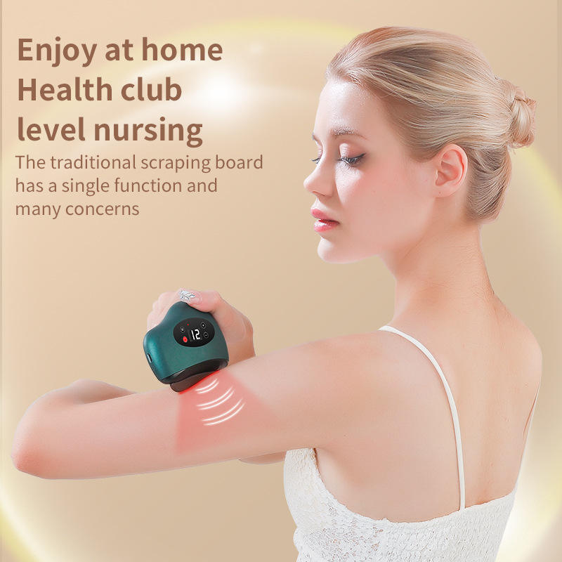 Smart Electric Guasha Relieve Fatigue Physiotherapy Scraping Heat Therapy Tool Body Cupping Massager