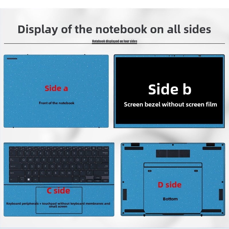 For 2024 2025ASUS Zenbook DUO UX8406 ??Laptop Skin Beauty Sticker Pro14 Duo UX8402 Computer Case