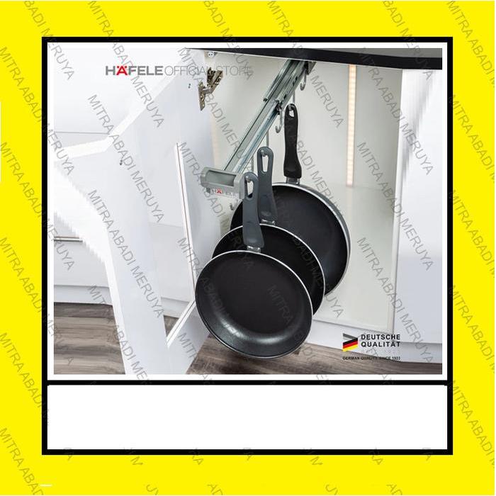 Hafele Pan Hanger Penggantung Panci Wajan Gantungan Tarik Dorong Kuali Rak Gantung Dapur Masak