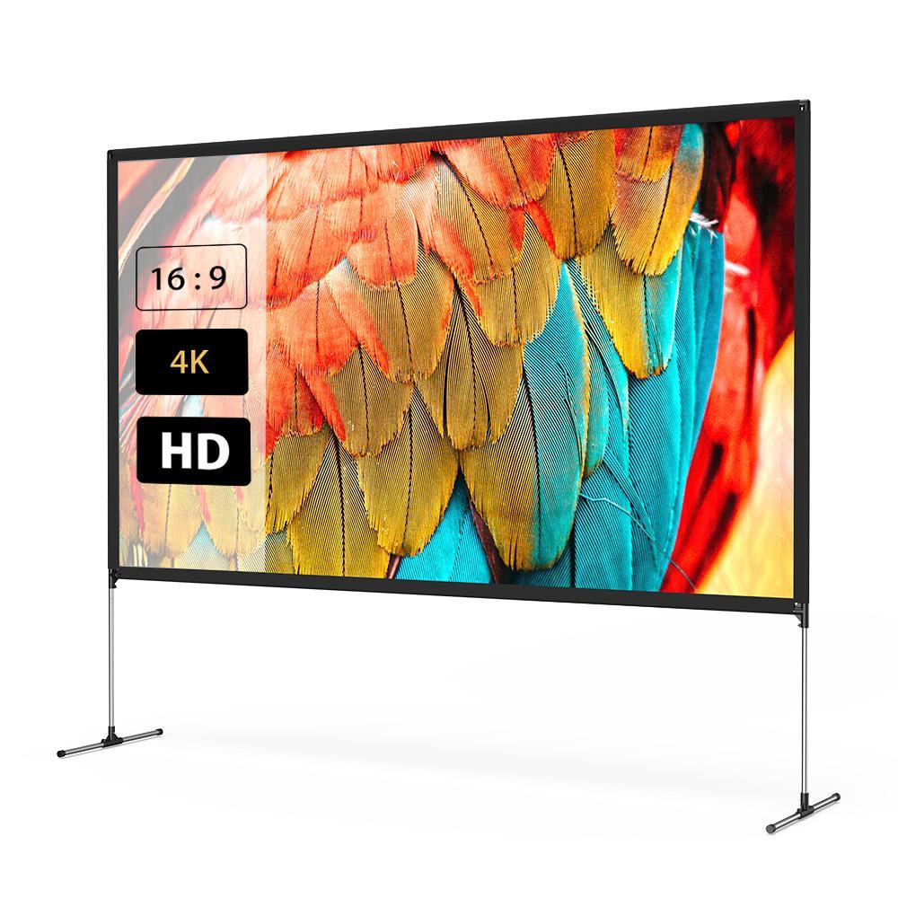 BlitzWolf BW-VS6 80/100-Inch Projector Screen 4K Resolution 16:9 Foldable Anti-Crease Easy