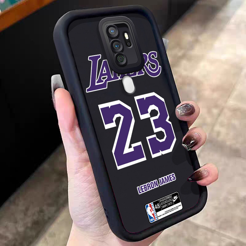 Casing Hp untuk OPPO A5 2020 A9 2020 Case 23 Desain Bola Basket Kasing silikon Cesing Softcase Anti 