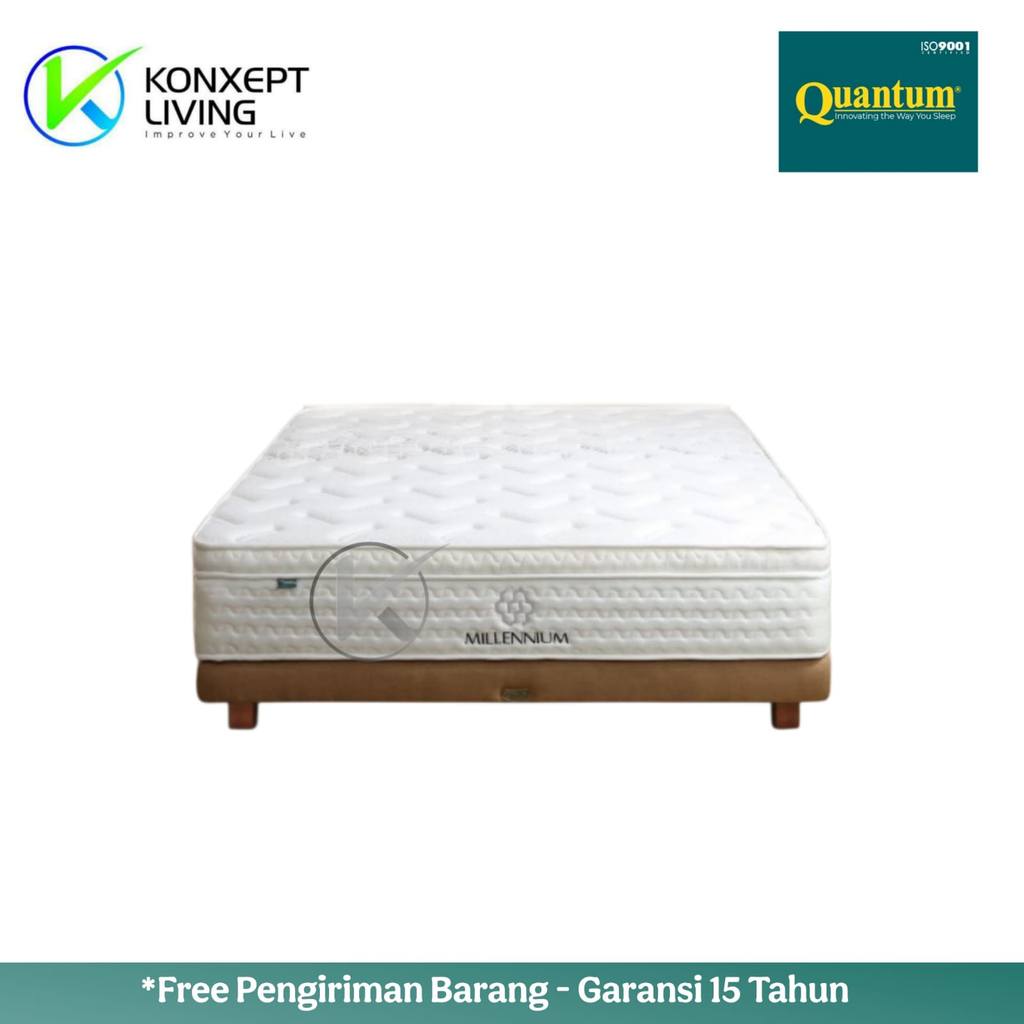 Quantum Springbed Millennium Concept Ukuran 180x200 Fullset Tanpa Sandaran