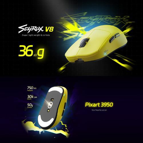 Scyrox V8 / V-8 Ultra Lightweight Gaming Mouse PAW-3950 8K Polling Rate
