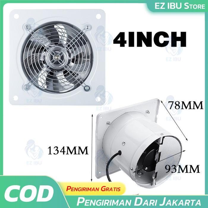 DISKON 4/6 INCH KIPAS EXHAUST VENTILASI DINDING EXHAUST FAN DINDING EXHAUST FAN DINDING 6 INCH KIPAS