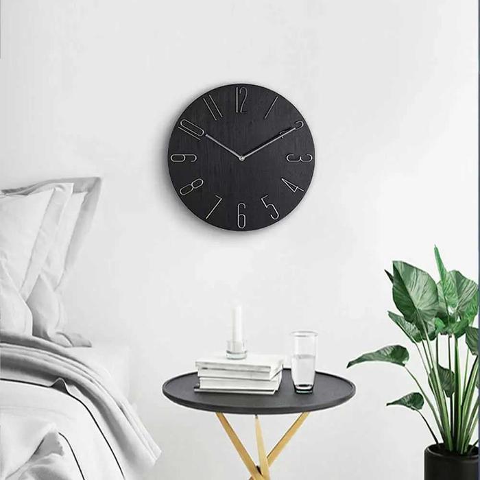 Jam Dinding Dekorasi Ruang Tamu Kamar Quartz Creative Model Klasik 30cm
