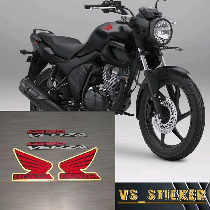 STRIPING STICKER LIST STANDART MOTOR HONDA CB150 VERZA CB VERZA NEW 2025 MERAH HITAM Motorcycle