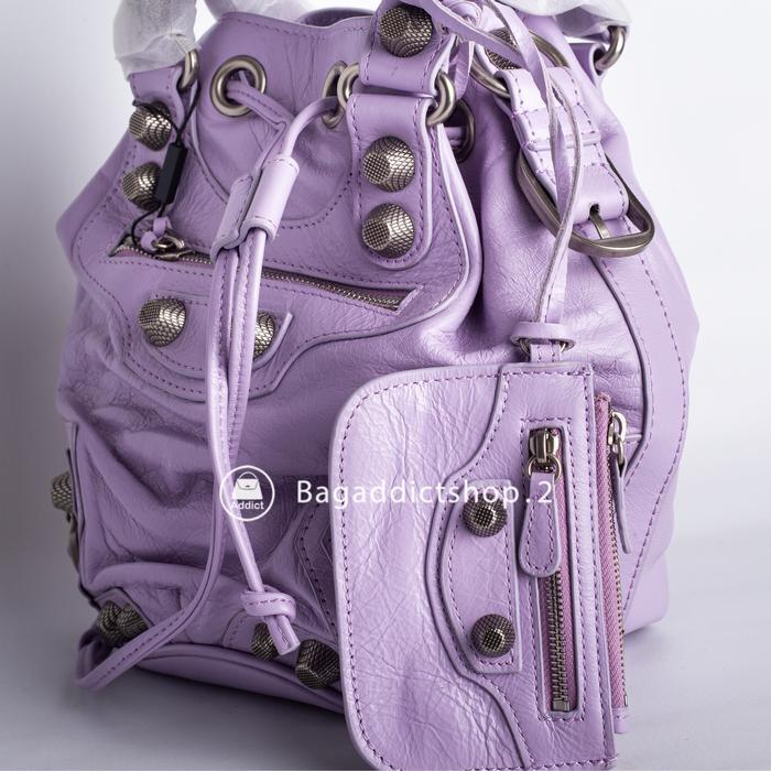 Balen Le Cagole Pom Pom (Bucket) Purple SHW Super Mirror Import VIP