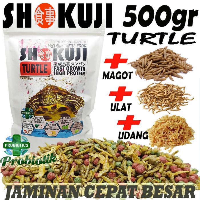 500Gr Shokuji Pelet Brazil Res Cst Monbi Pelet Kura Ambon Makanan Turtle Food Kura Kura Air Damer