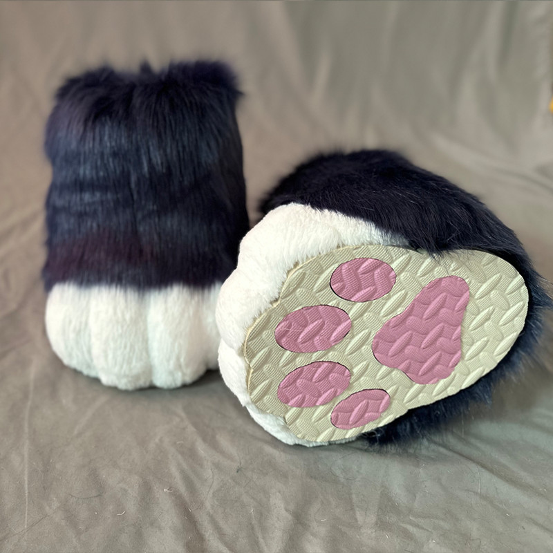 Fursuit feet paw shoes kit plush furry boots fursuit costume paw shoes halloween accessories cosplay