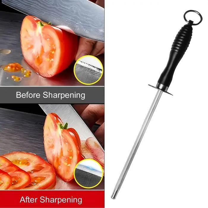 Alat Pengasah Asahan Pisau 29Cm Dapur Stick Pengasah Pisau Baja Knife Sharpening Stainless Kristal