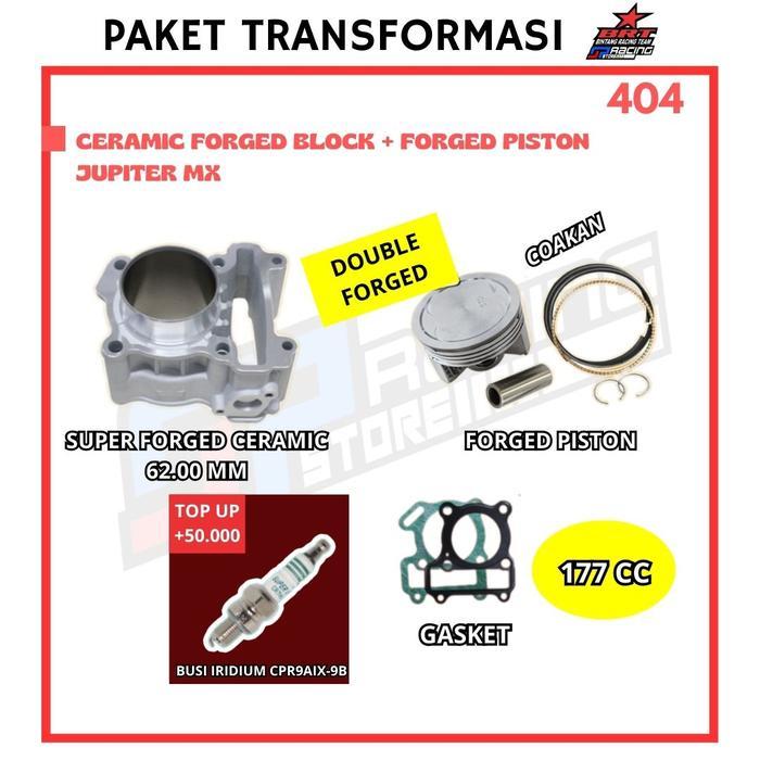 NEW PRODUK PAKET BORE UP JUPITER MX-BLOCK CERAMIC-PISTON 62.00-BRT PROMO 404 THANKYOU & HAPPY