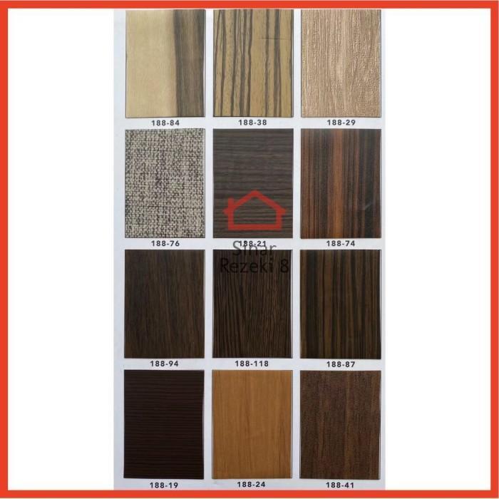 PVC Sheet Urat Kayu Serat Pelapis Meja Lemari Decosheet Taco Tacon .