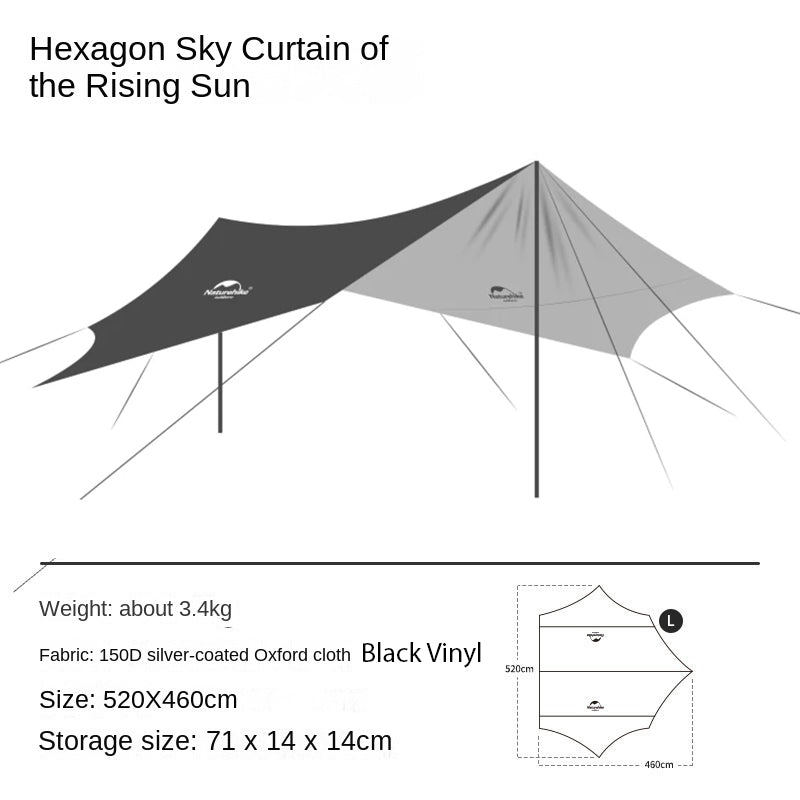 FLYSHEET HEXAGON NATUREHIKE NH16T013-S (SIZE L) [E2]
