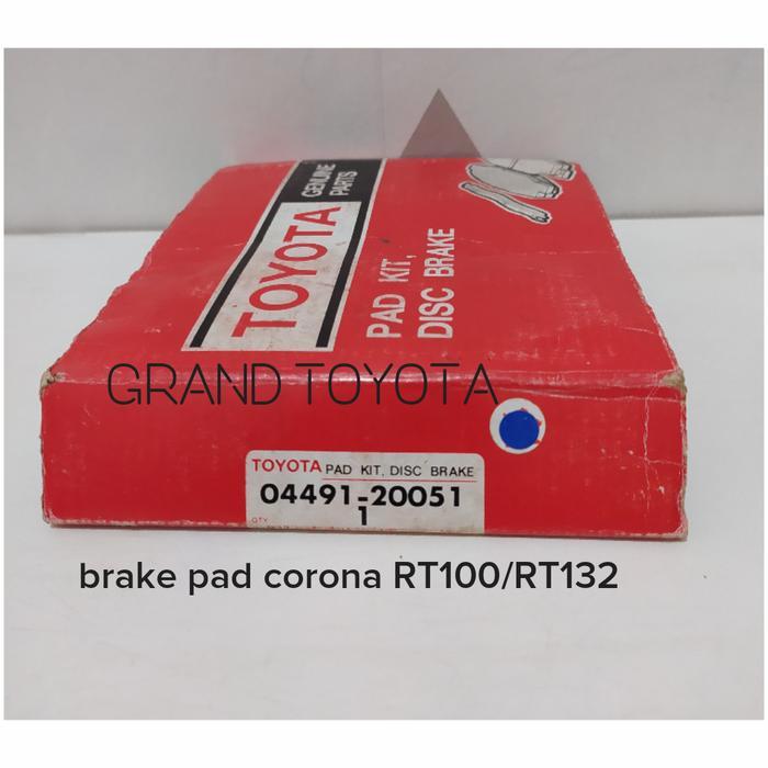 Brake Pad Rt100/Rt132 Kampas Rem Rt100/Rt132 Disk Pad Asli