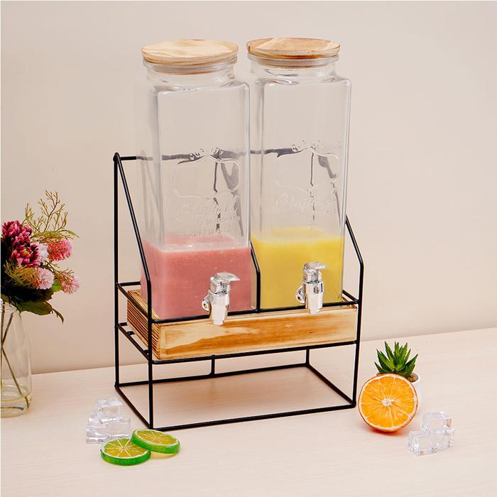 VYN Culinart Set 3 Pcs Kei Dispenser Minuman Drink Dispenser Wadah Minuman Wadah Saji Dispenser Jus