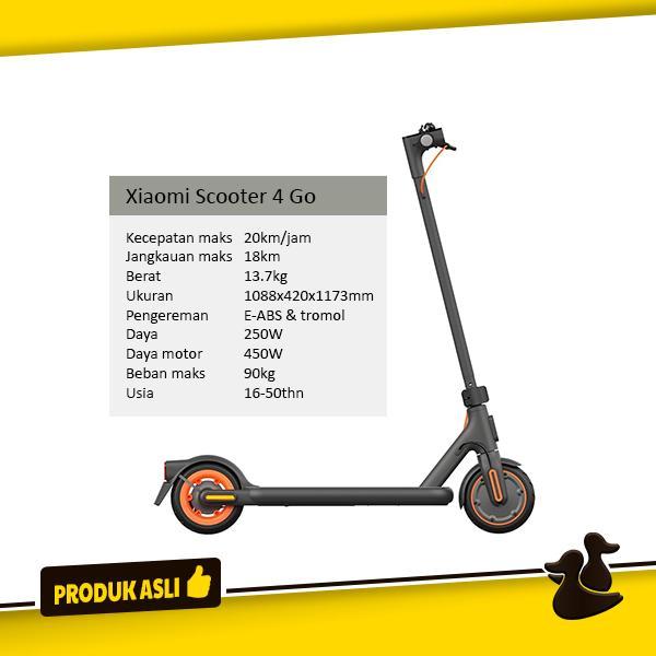 Xiaomi Smart Electric Kick Scooter 4 Skuter Listrik Otoped Lipat Elektrik Premium Jarak Jauh 18km An