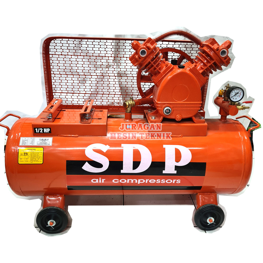 Tabung Mesin Kompresor Angin SDP By Shark 1/2HP Unloading 1/2 HP Tanpa Mesin Penggerak
