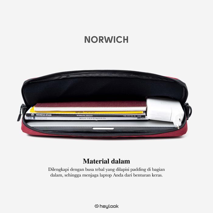 Heylook - Tas Laptop Waterproof Norwich Tas Selempang Cover Leptop Heylook Tbk