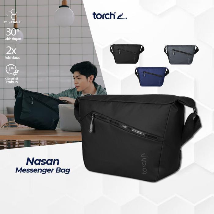 TORCH Nasan Tas Pinggang Selempang Laptop Kerja Anti Air Pria Wanita - Waist Sling Bag