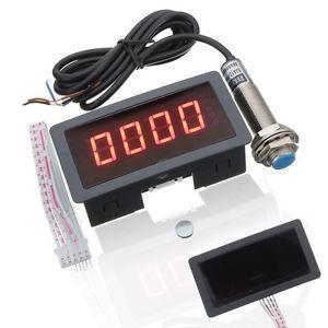 Digital LED Tachometer RPM Speed Meter + Proximity Switch Sensor