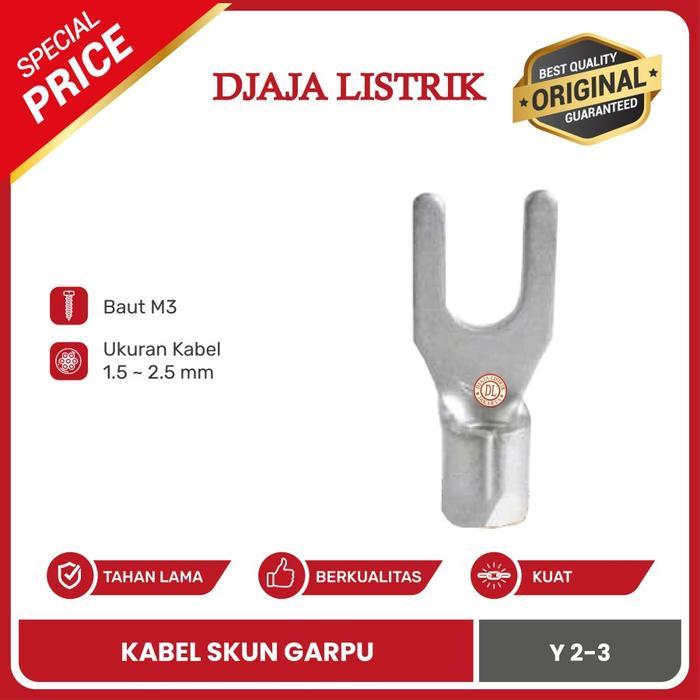 KABEL SKUN Y 2.5MM M3 SEKUN GARPU CL Y 2 - 3 - TEMBAGA ASLI - MURAH