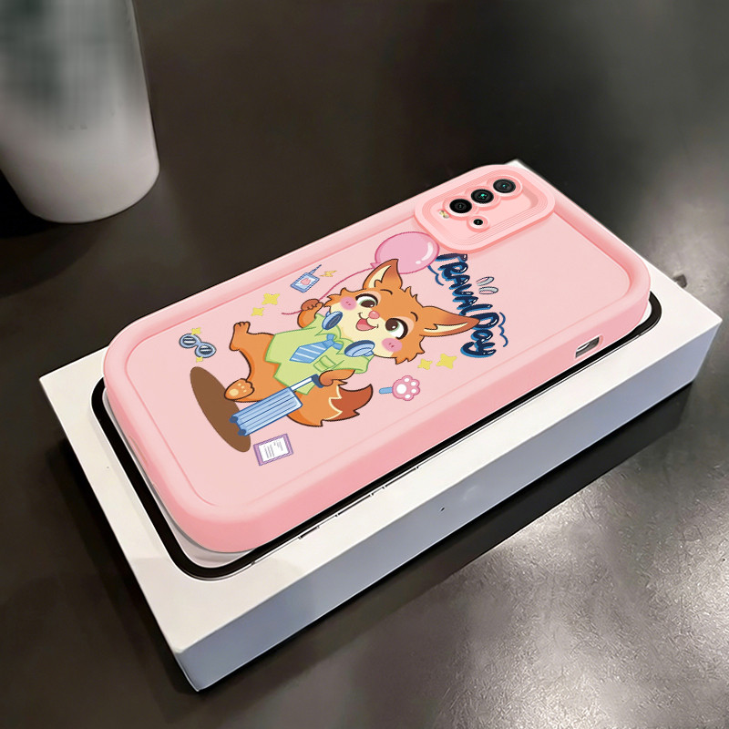 Casing Hp untuk Xiaomi Redmi 9T 9 Power Case Casing pola Fox dan Kelinci Kesing HP Cesing mata langi