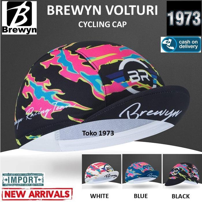 Topi sepeda : BREWYN VOLTURI - cycling cap topi gowes - FREE BOX 