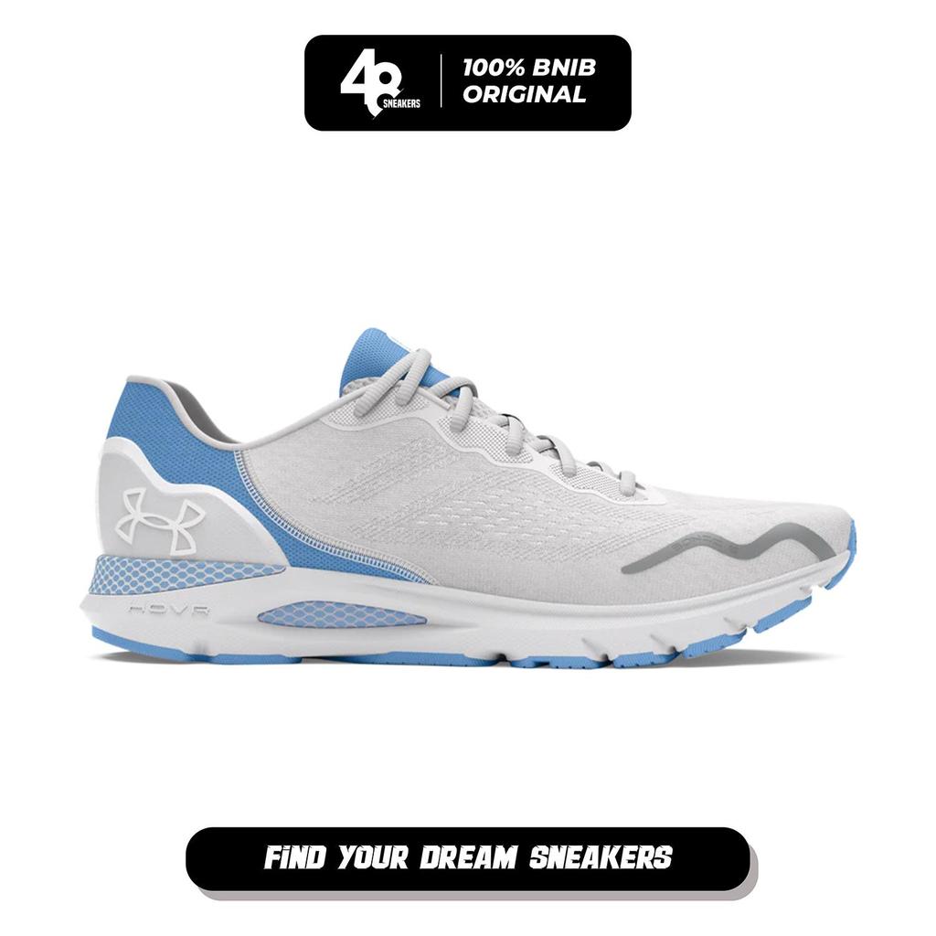 Sepatu Lari Wanita Hovr Sonic 6 White Blue (3026128-107) Original